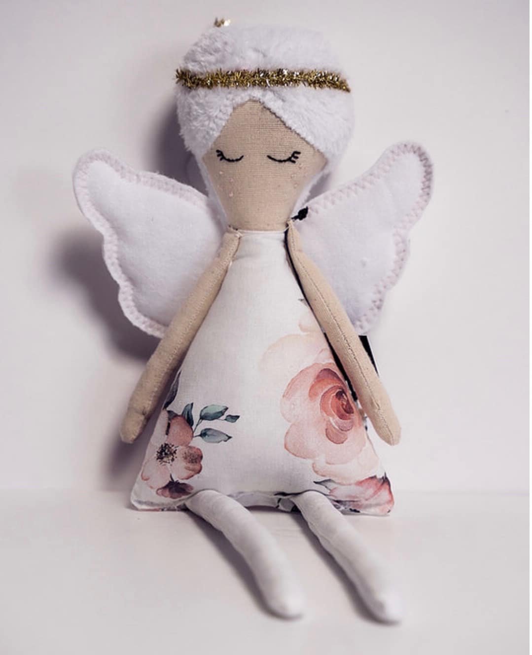 Stoffpuppe Engel 35 cm Rose Garden Girl 1545 Poupée ange douce 35 cm Rose Garden Girl image principale