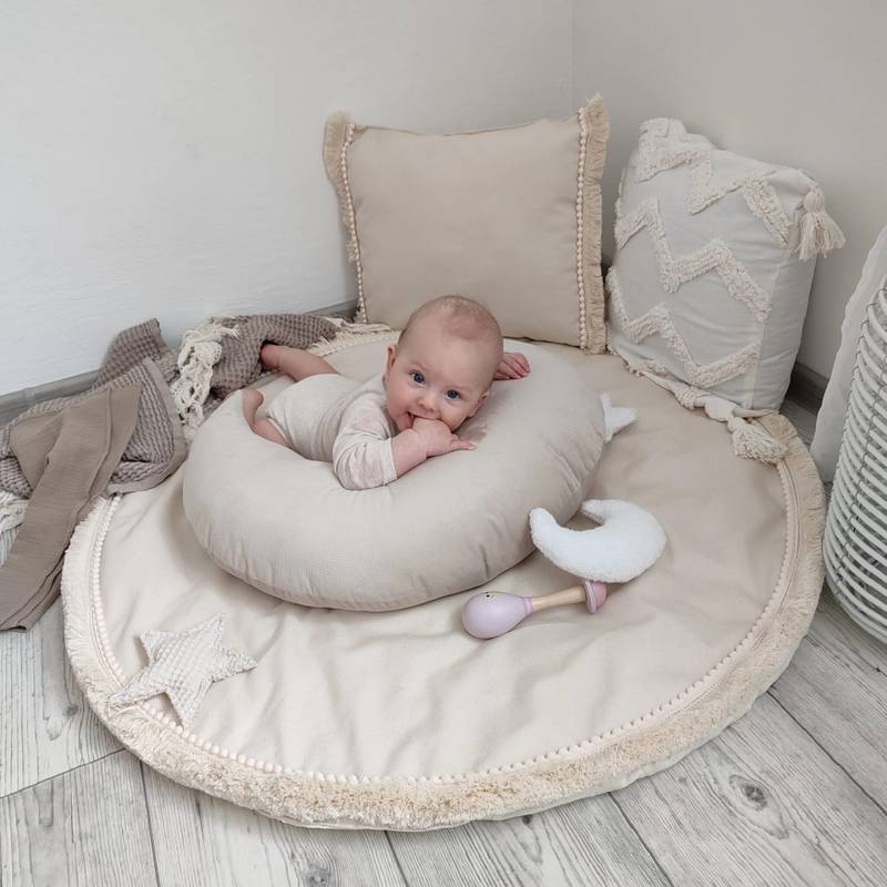 Krabbeldecke | Spielunterlage | Boho Beige Hauptbild
