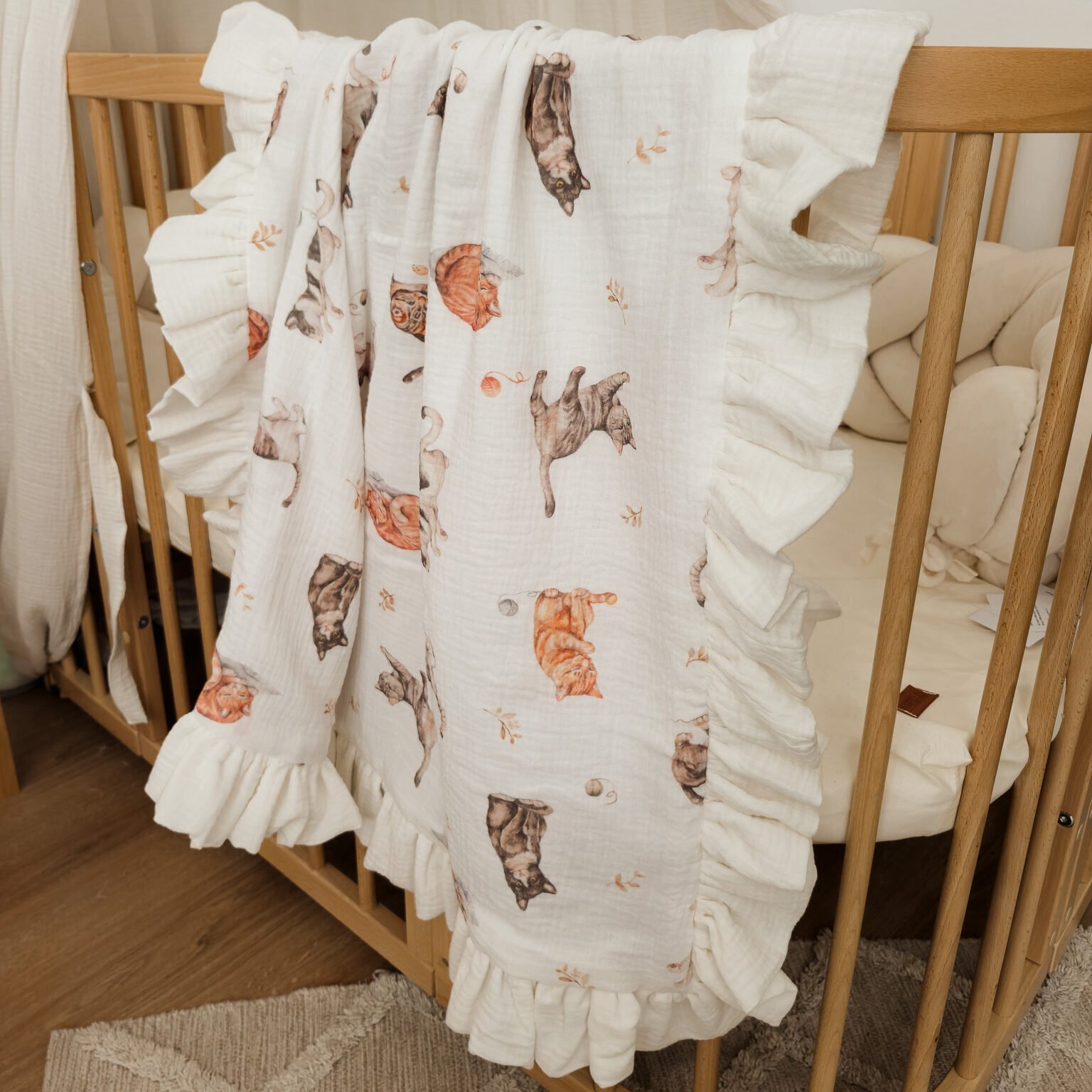 Babydecke| Premium Double Musselin 4 layers |Cats 29622 Babydecke| Premium Double Musselin 4 layers |Cats Hauptbild