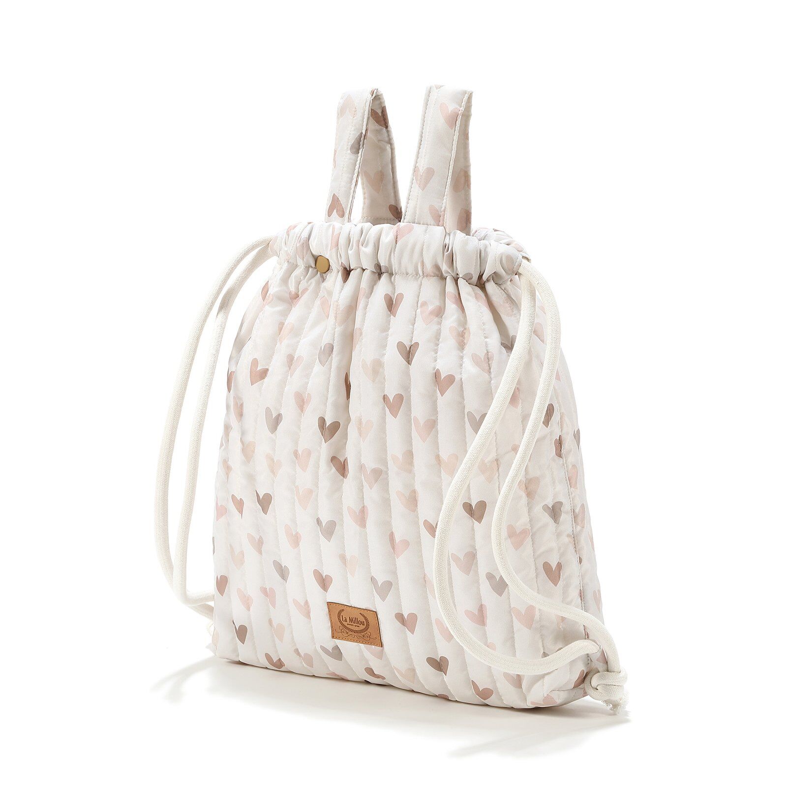 Zaino passeggino in nylon HEARTBEAT BEIGE_Immagine principale
