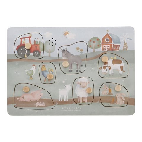 Little Dutch Sound-Greif-Puzzle Little Farm FSC Hauptbild