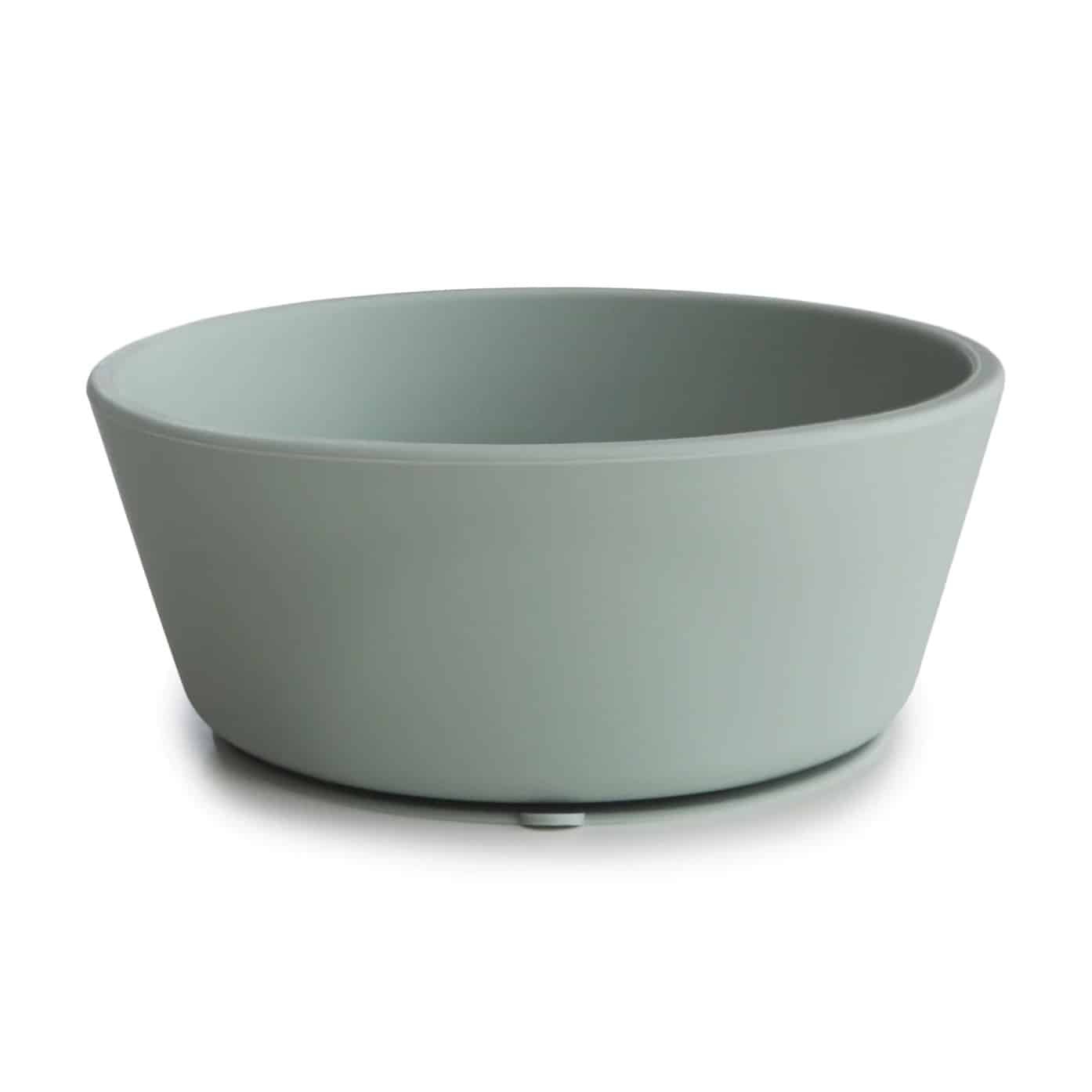 Ciotola in silicone Mushie con ventosa, colore blu Cambridge (immagine principale)