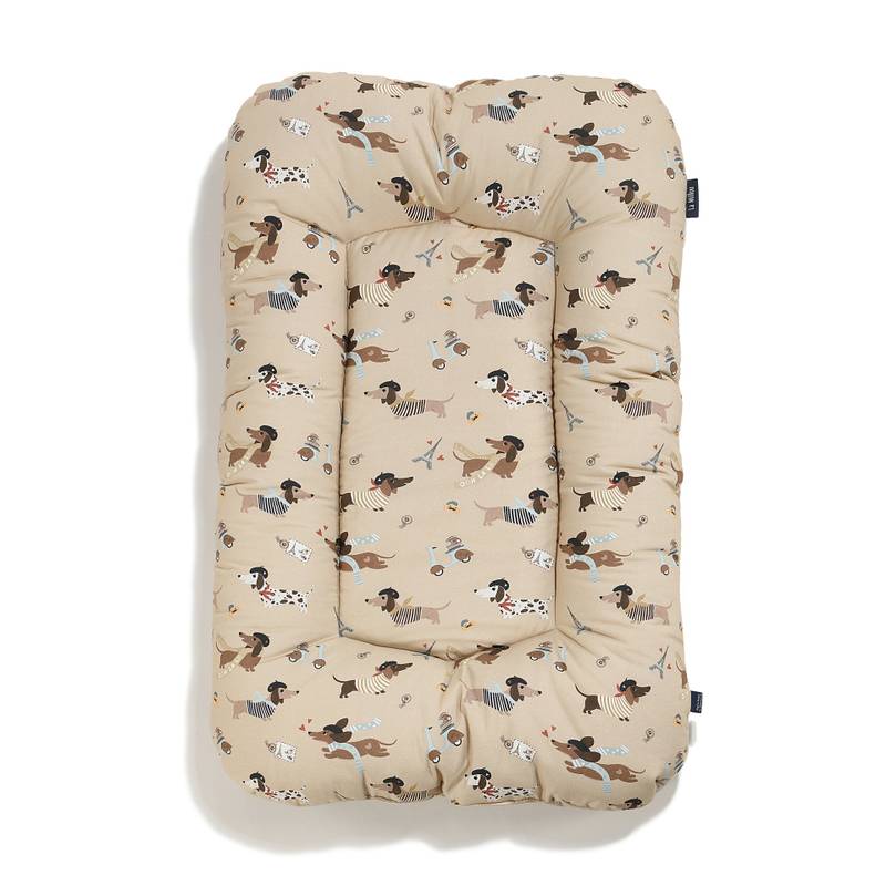 Babynest Baumwolle Velvet PIERRE THE DOG - M - 50 x 86 cm_Hauptbild