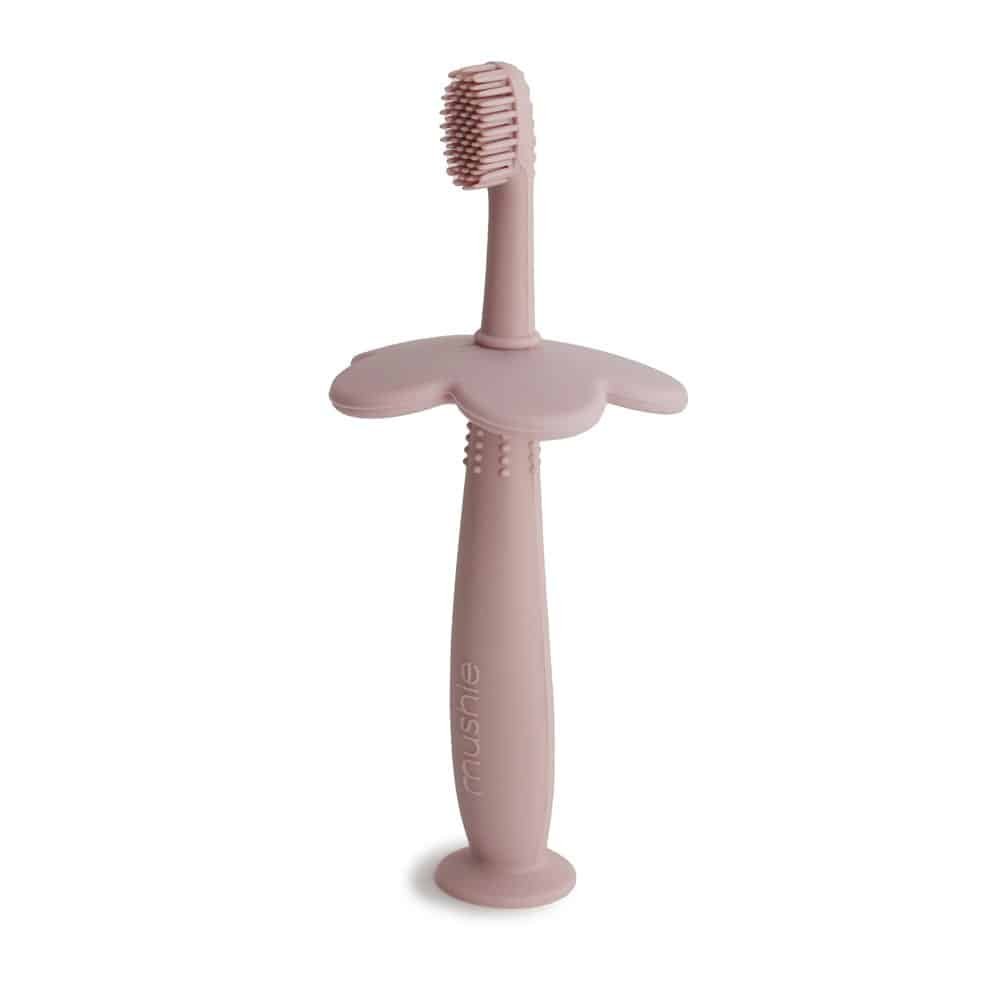 Mushie Training Toothbrush Blush Main Image