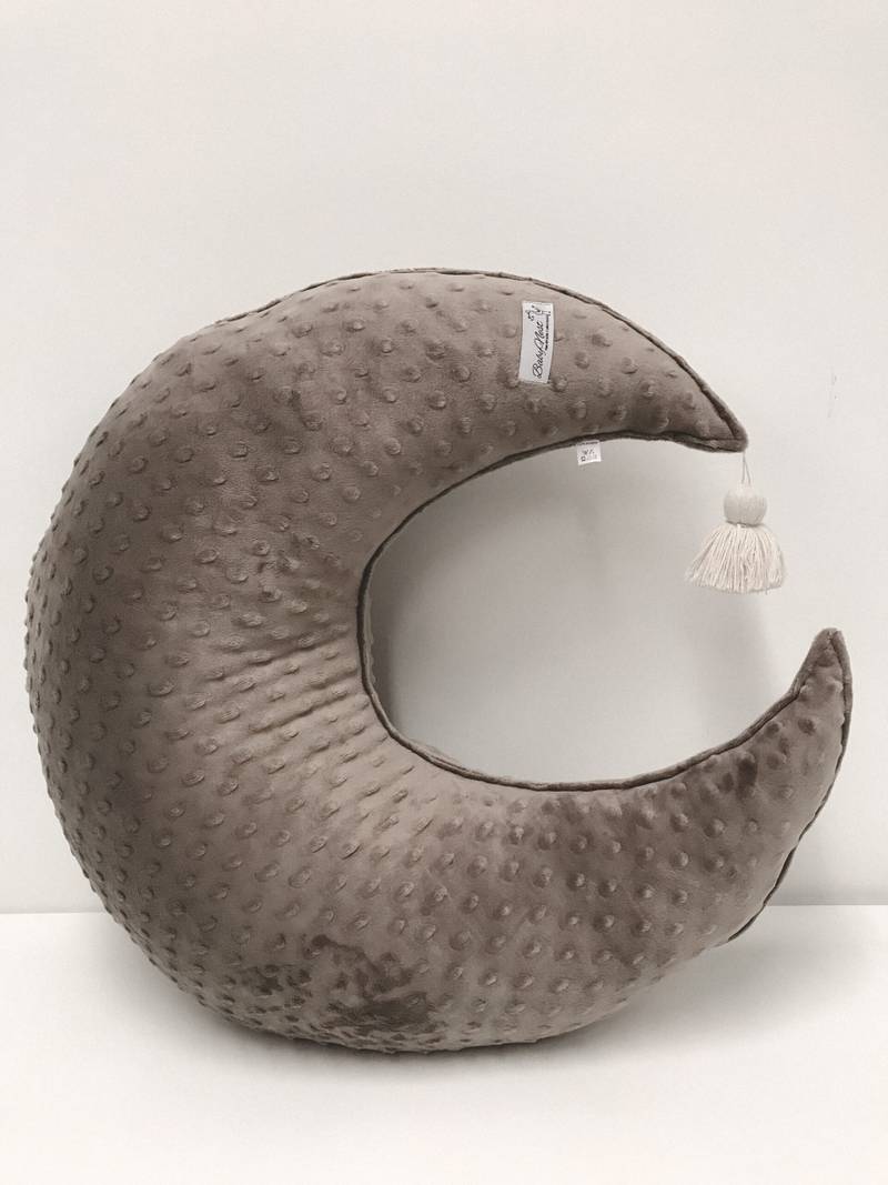 Stillkissen Halbmond|Minky| Cappuccino Hauptbild