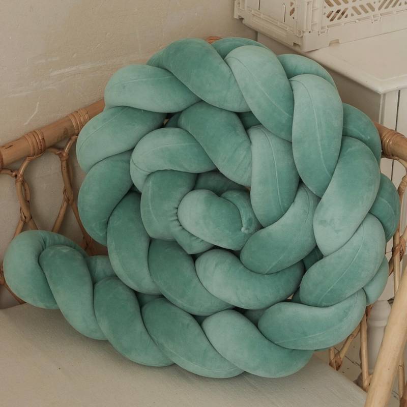 Bettschlange Velours Teal Hauptbild