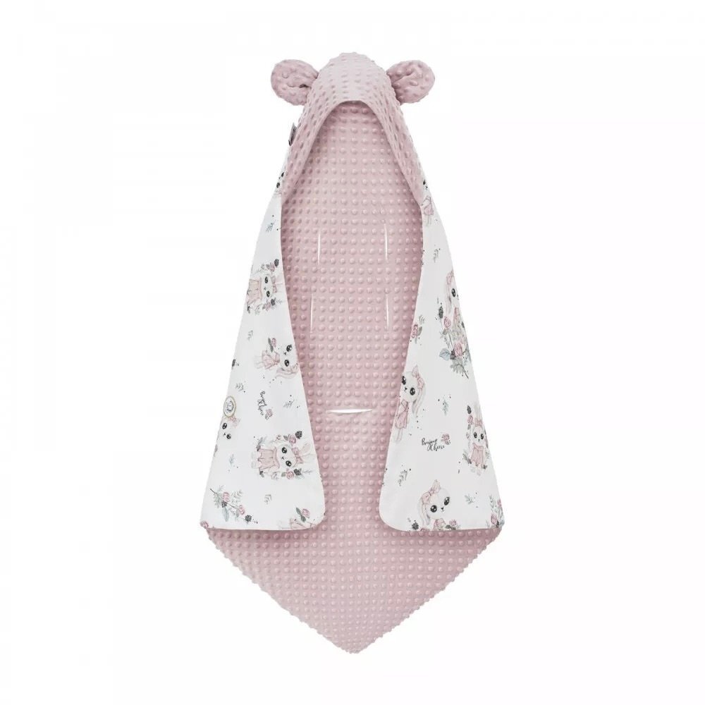 Autoschale Decke |Premium Baumwolle Minky|Little Miss Bunny Hauptbild