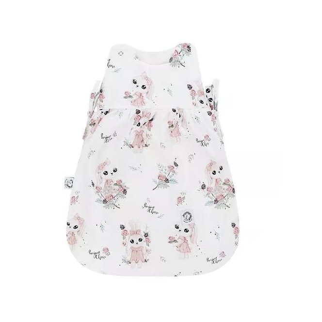 Baby sleeping bag | Premium cotton | 0-6 months | Little Miss Bunny main image