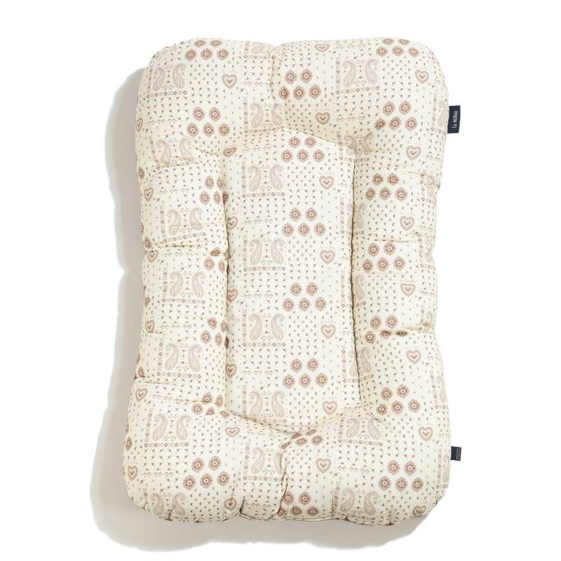 Babynest Baumwolle Velvet BANDANA CREAM - M - 50 x 86 cm_Hauptbild