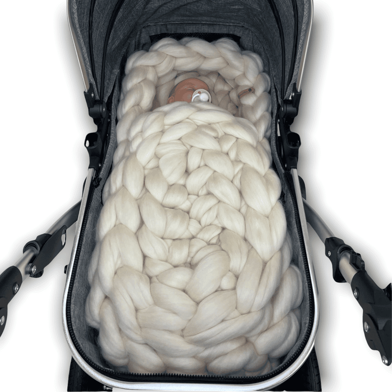 Babynest Merinowolle mit Decke Cream Hauptbild