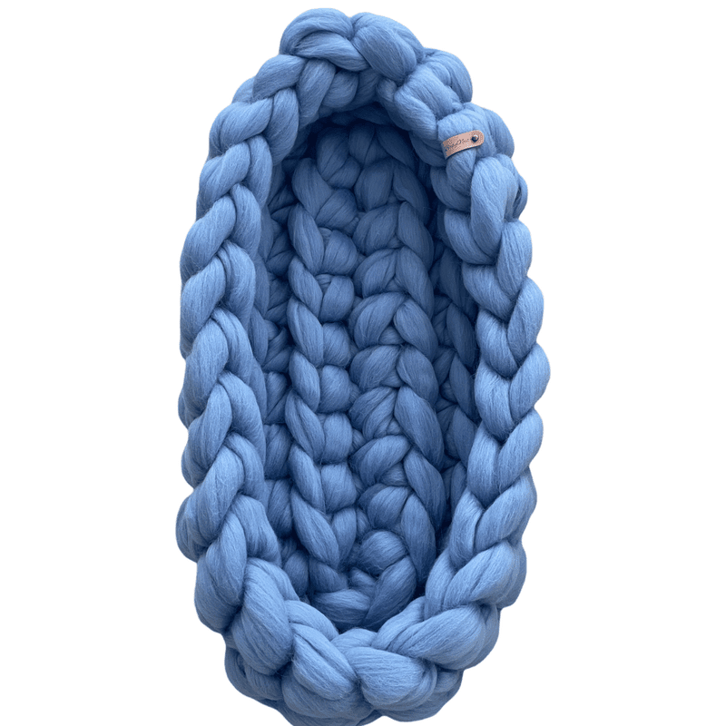 Kleinkindnest Merinowolle Baby Blue Hauptbild