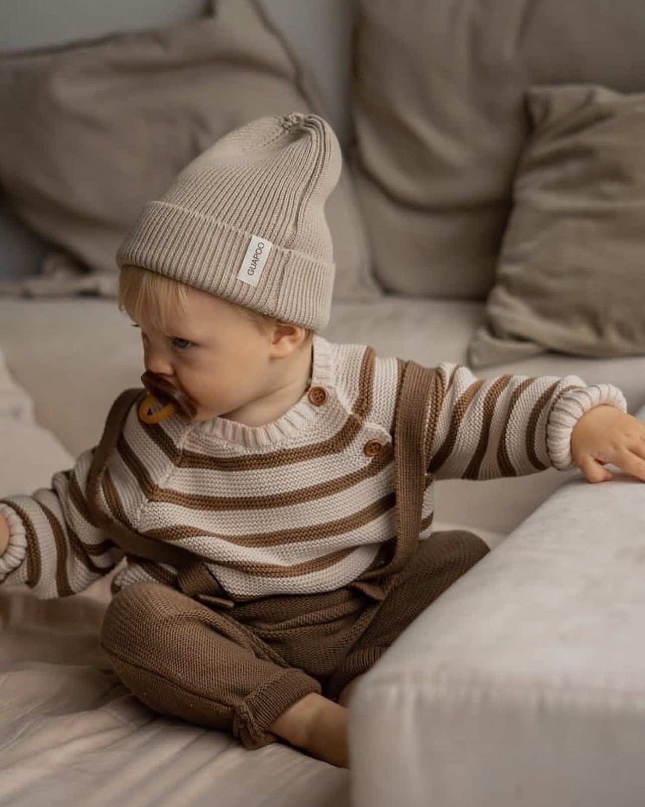 Cappello Guapoo in morbida maglia (6-12 mesi) Immagine principale
