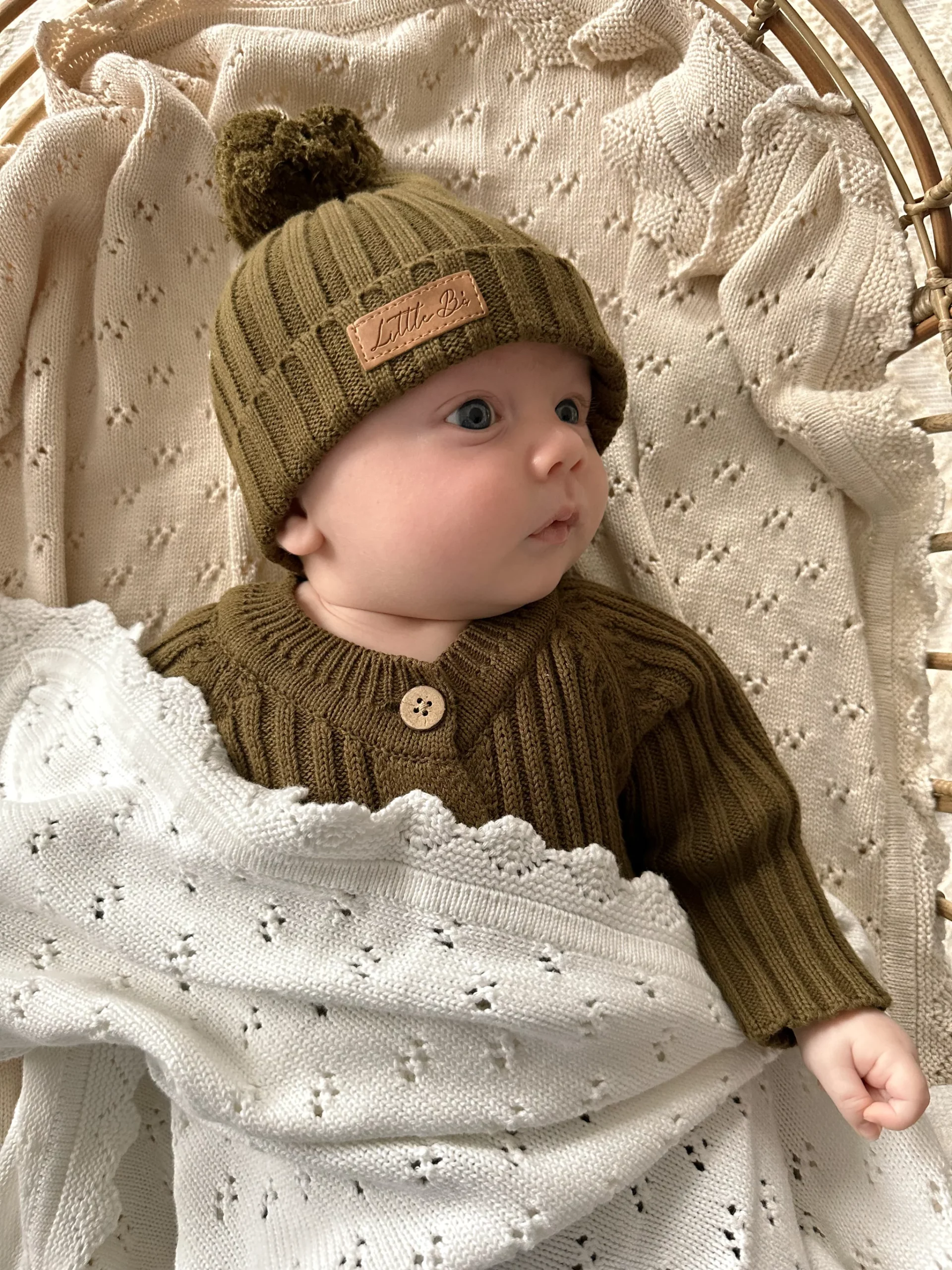 Ribbed Beanie | Olive Main Image