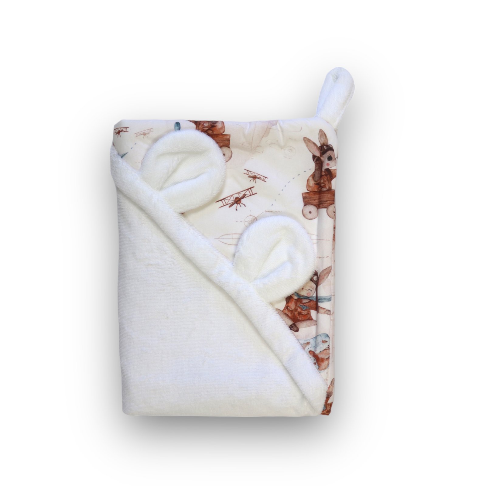Hooded Baby Towel | Bamboo | Flying Away Main Image