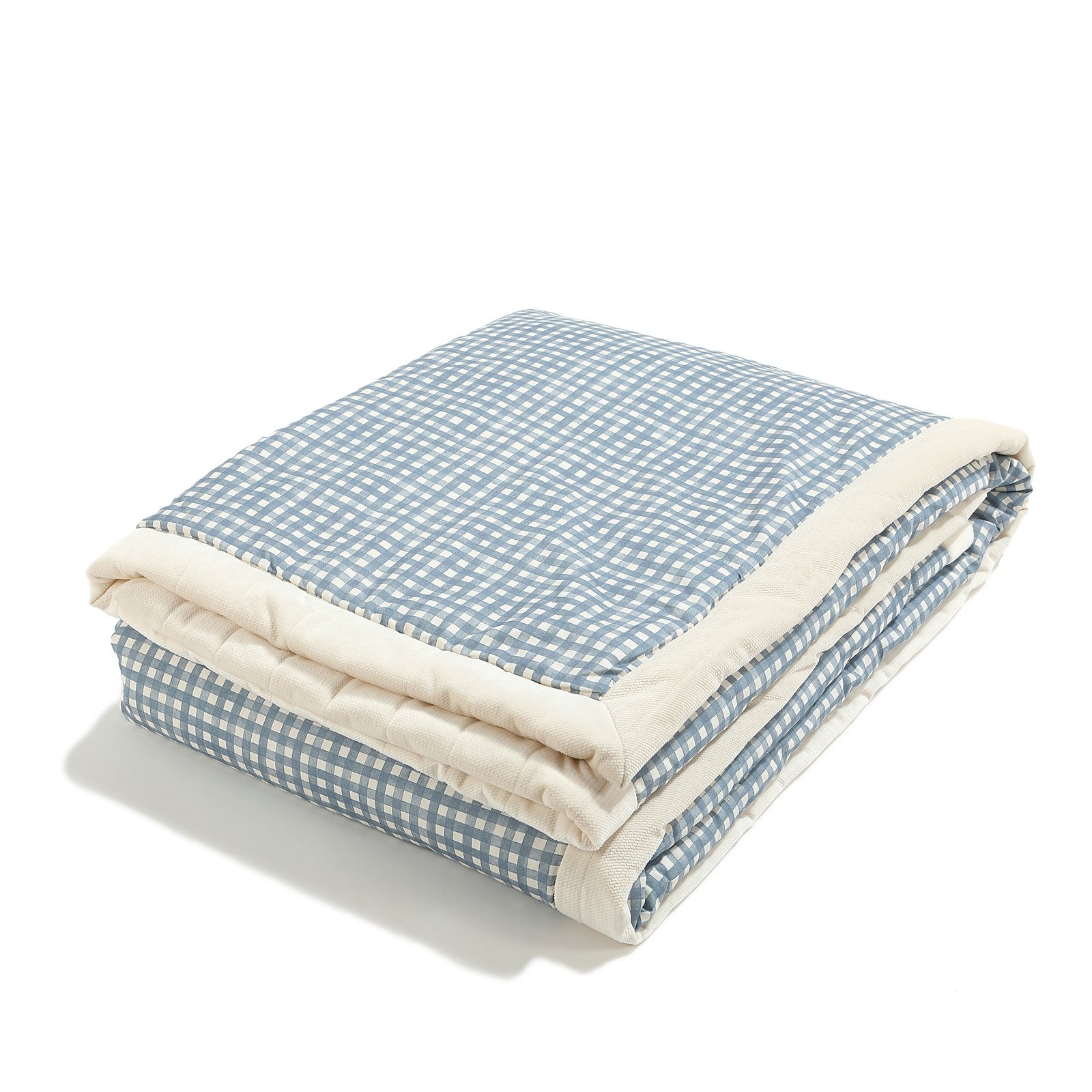 Calda coperta in velluto BERRY VICHY - XL - 140 x 200 cm Immagine principale