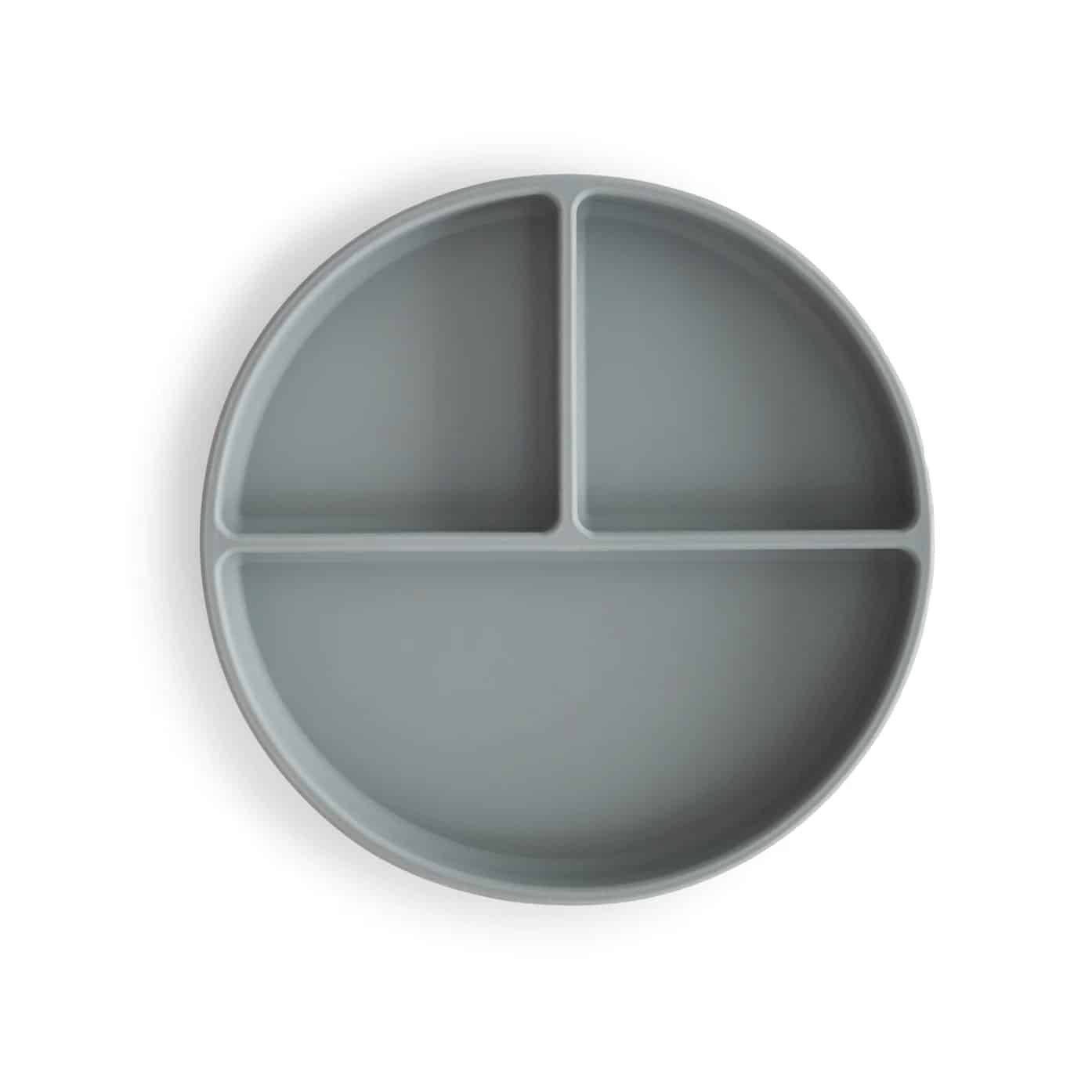 Mushie Silicone Plate with Suction Cup Stone Main Image