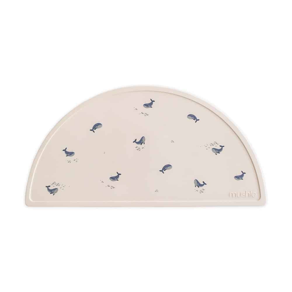 Mushie Silicone Mat Whales Main Image