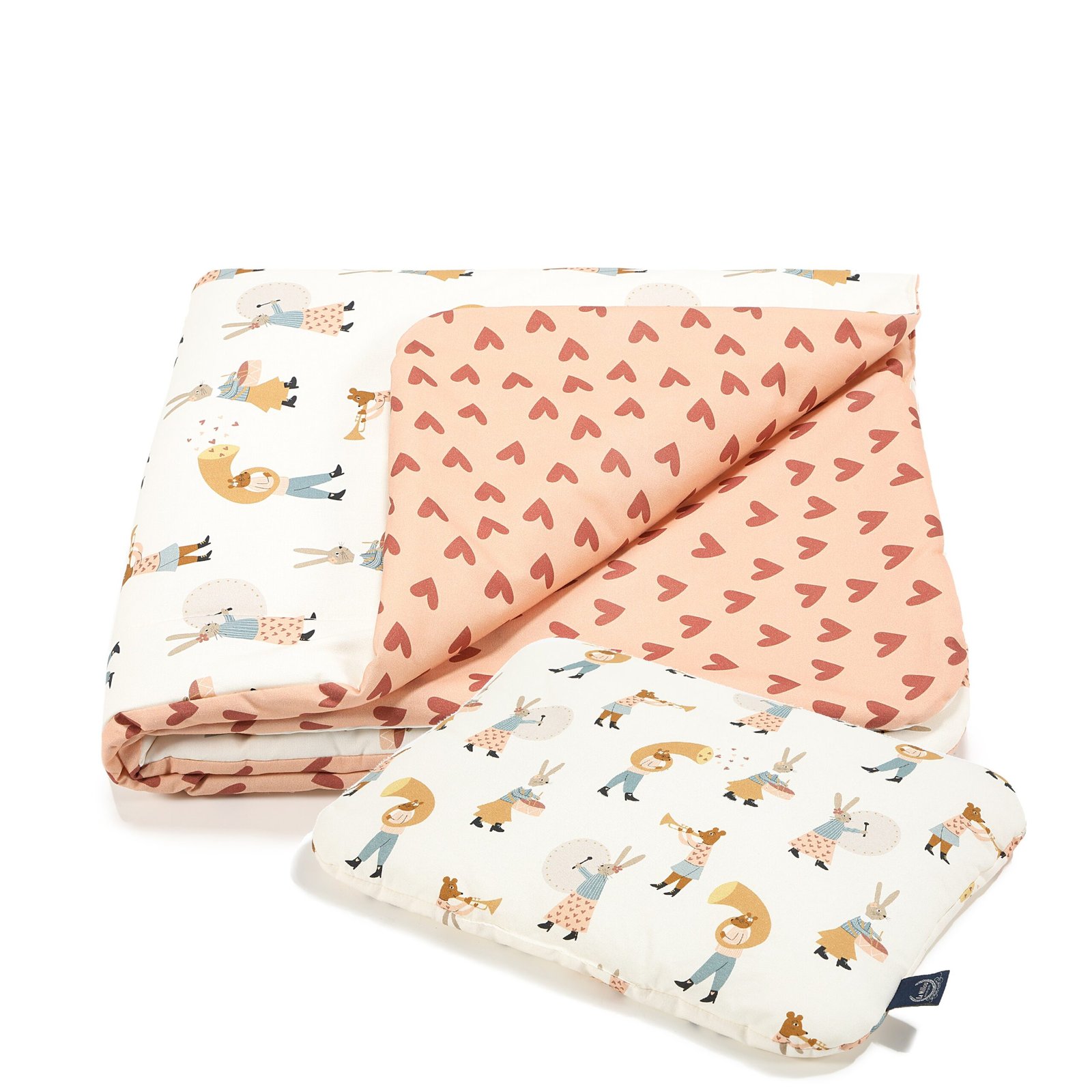 Bedding set | Premium cotton | TOG 2.5 | Heart Beat Pink (main image)