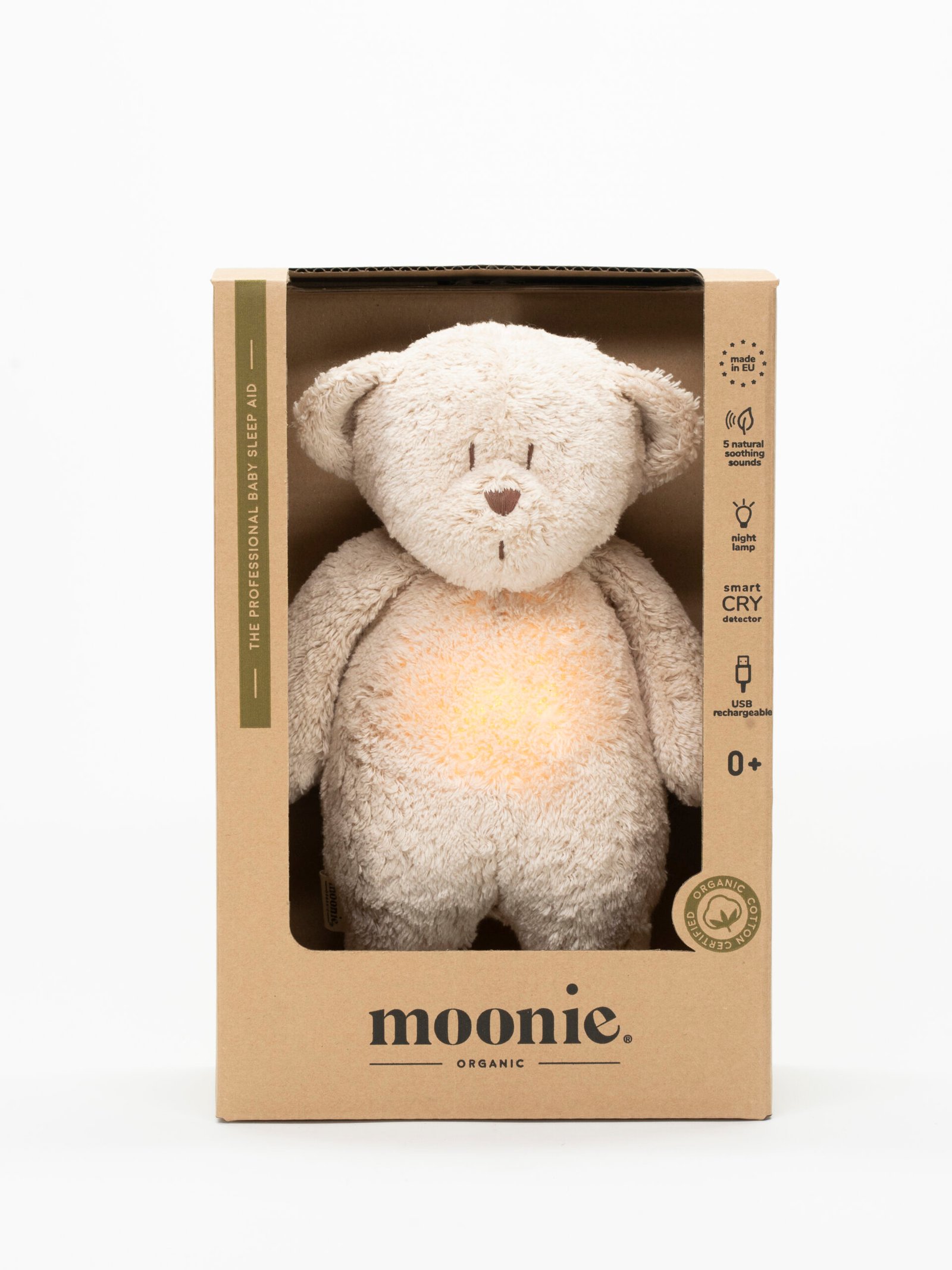 MOONIE_Sable Moonie 2.0 Bear Sand – Aide au sommeil avec bruit rose Image principale