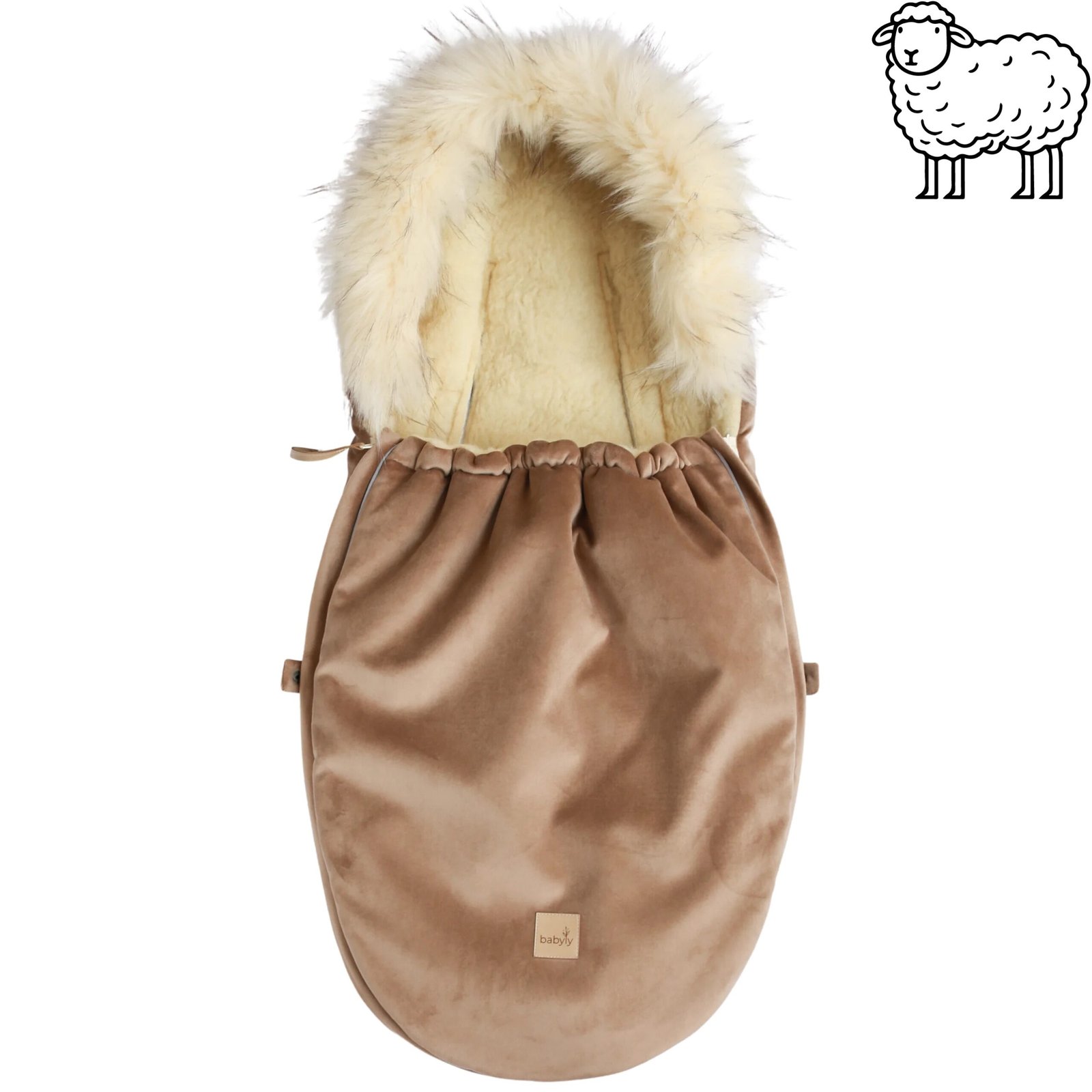 Woll-Fusssack für Kinderwagen & Babyschale – Beige 30300 Woll-Fusssack für Kinderwagen & Babyschale – Beige Hauptbild