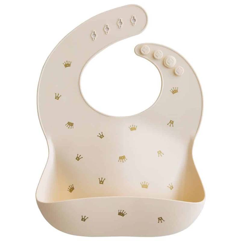 Mushie Silicone Bib Crowns Main Image
