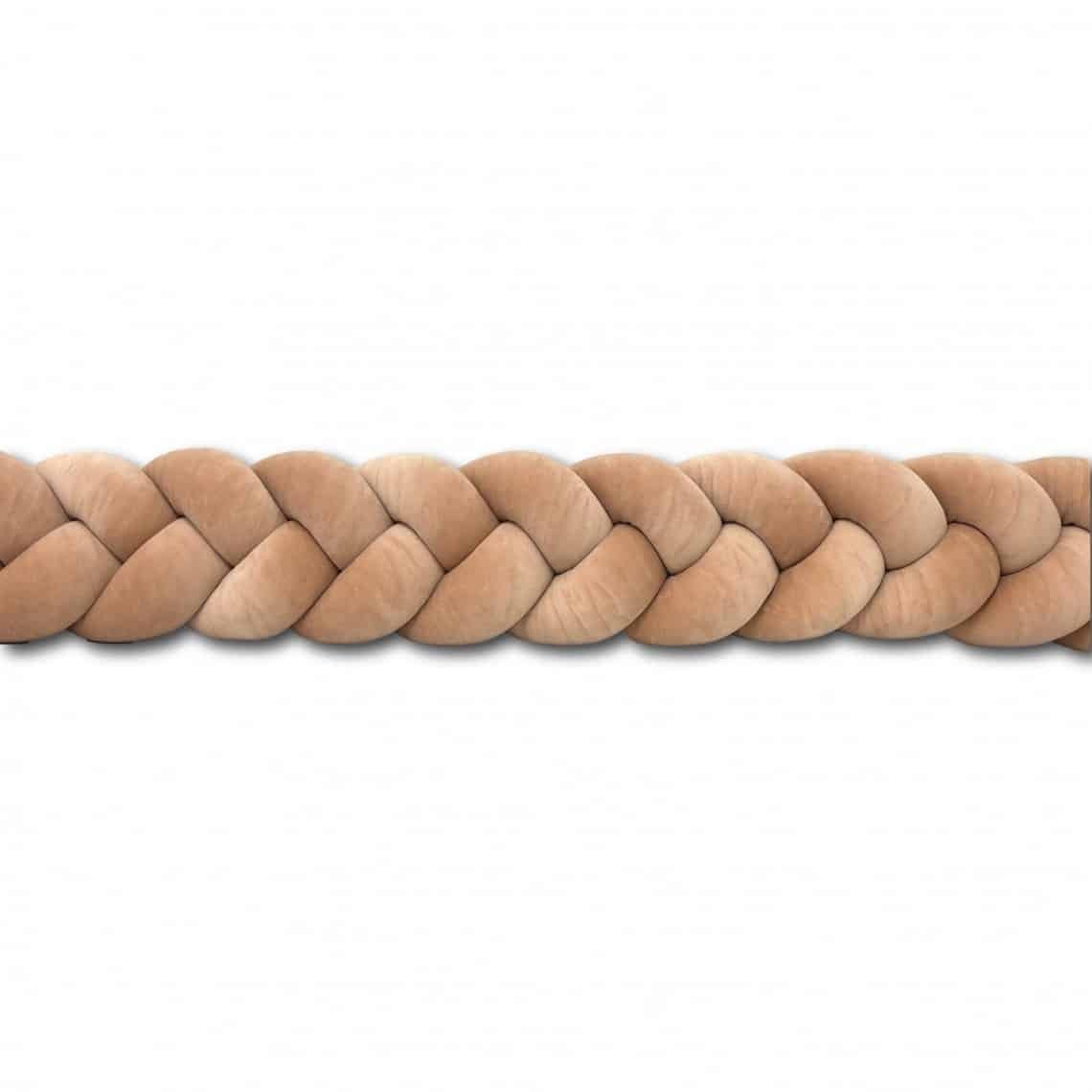 Bettschlange Velours Caramel