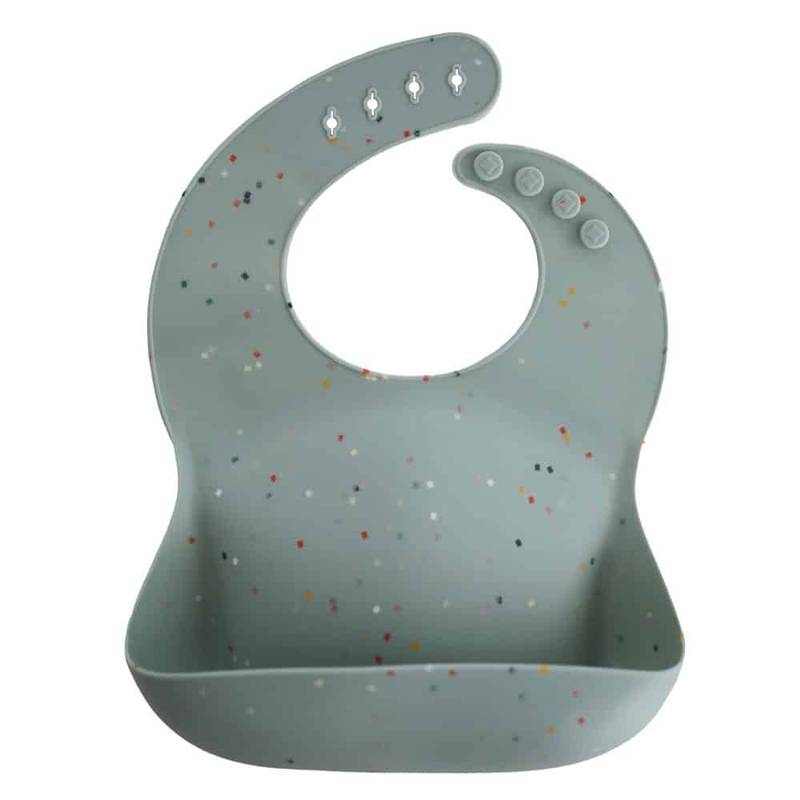 Mushie - Cambridge Blue Confetti Bib (Main Image)