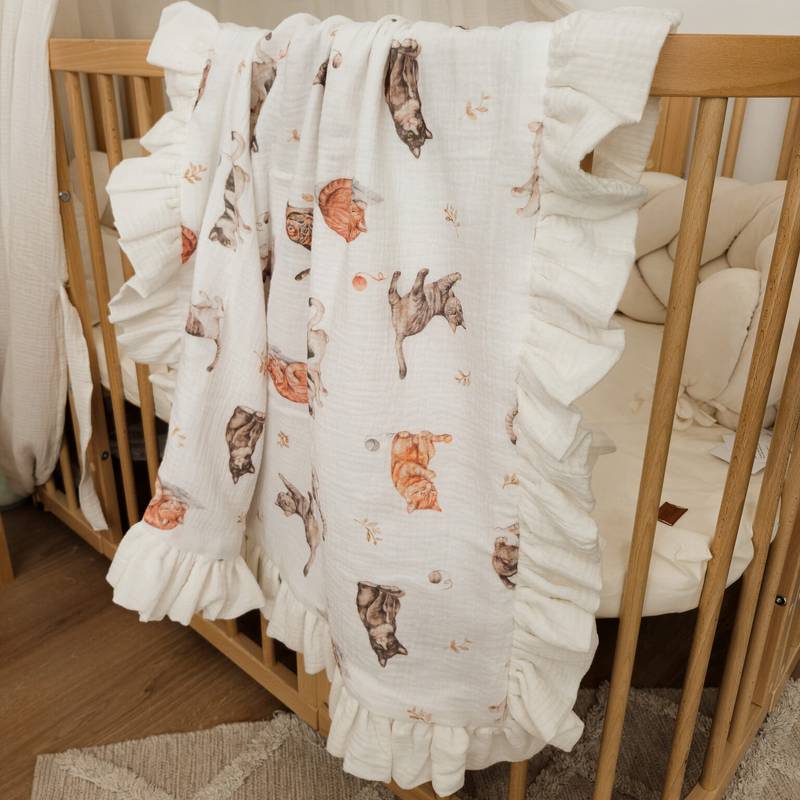 Babydecke| Premium Double Musselin 4 layers |Cats Hauptbild