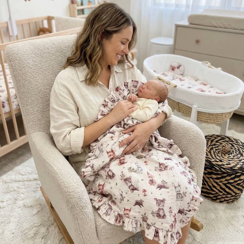 Baby blanket Premium Double Muslin Woodland Friends