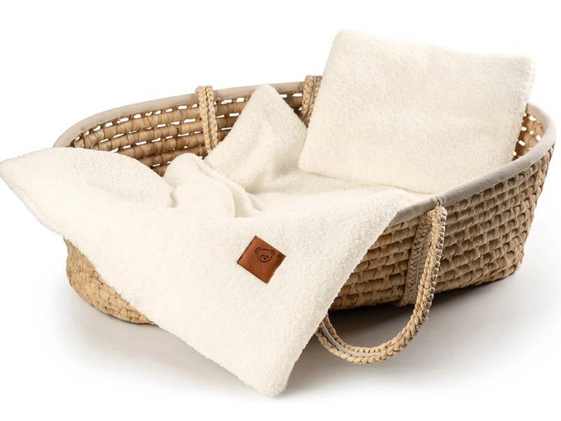 Baby blanket and pillow set Boucle Cream Main image