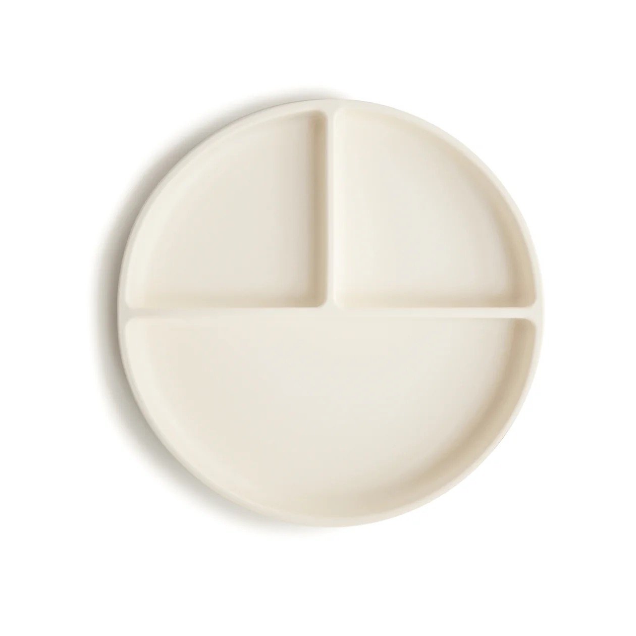 Mushie Silikon Teller mit Saugnapf Ivory Hauptbild